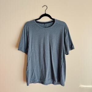 On Cloud Blue Short Sleeve Active T Tshirt XL Workout Running Athleisure Fitness